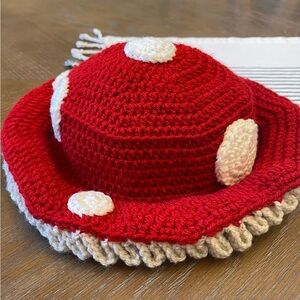 🍄Crochet mushroom bucket hat🍄